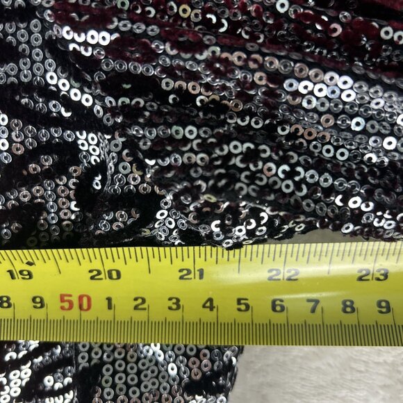 Joseph Ribkoff Jacket Sequin Zip Up Women’s Size 20 Floral Abstract Velvet - Picture 5 of 9